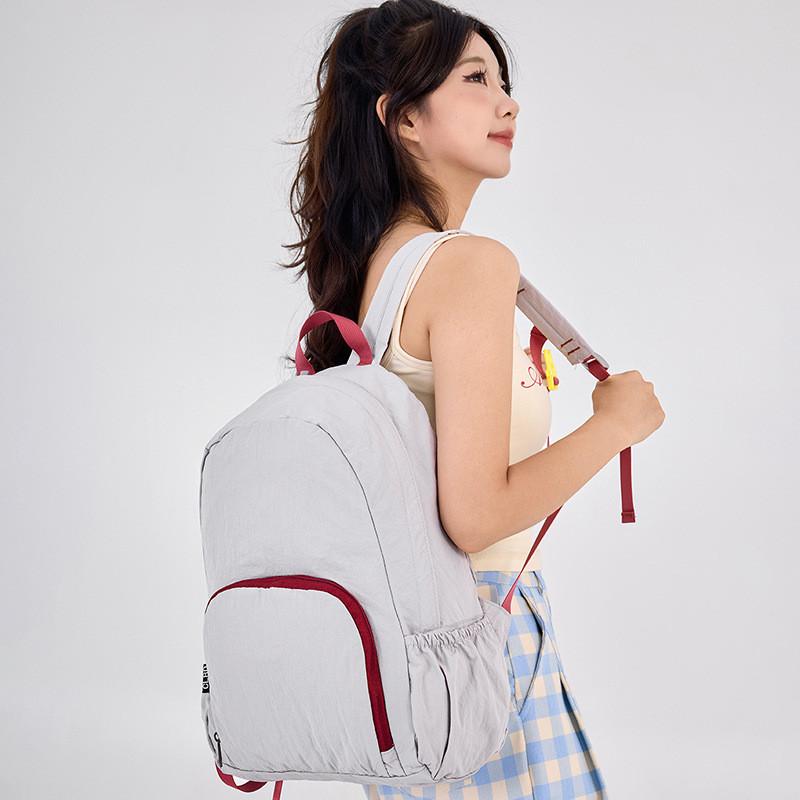 Blocking Simple Color Lightweight Neutral Backpack For Outdoor Sports And