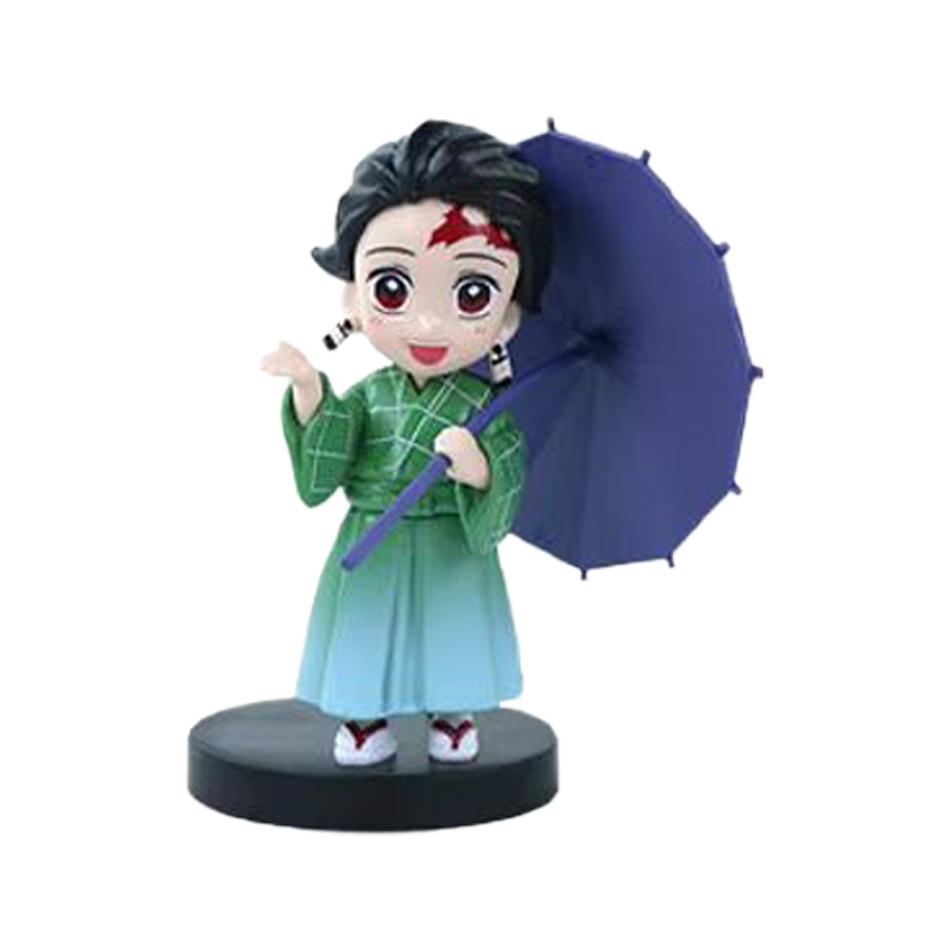 Animation 6Pcs/Kit Q Version Demon Slayer Boxed Action Figure Miniature Figurine Decoration Piece Attachment Animation Design Adorable Decoration