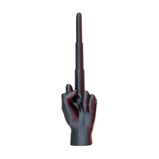 3D Printed Retractable Middle Finger Telescopic Middle Finger Figurine Stress Relief Toy Home Office Living Room Desktop Decoration Ornament Gag Gift