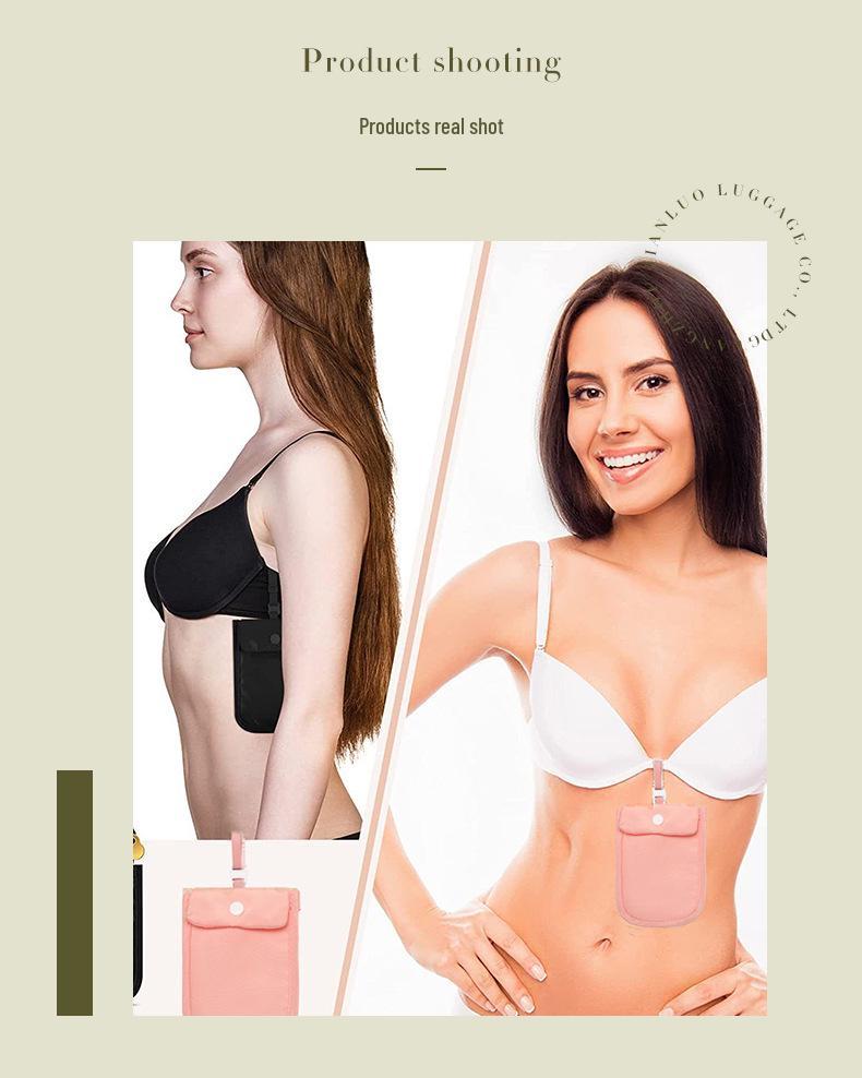 Şık Naylon Bozuk Para ve Kartlık: Kadınlar için Ultra İnce, Vücuda Oturan ve Gizli Stil Seyahat Çantası