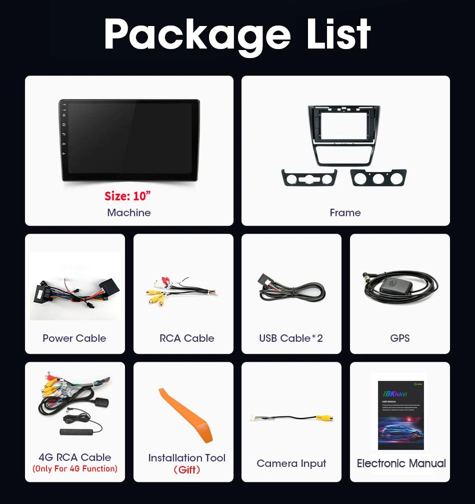 Android13 For Skoda Yeti 5L 2009 2011 2012 2013 2014 CarPlay Radio Multimedia Automotiva Video Player Navigation GPS Rear Camera