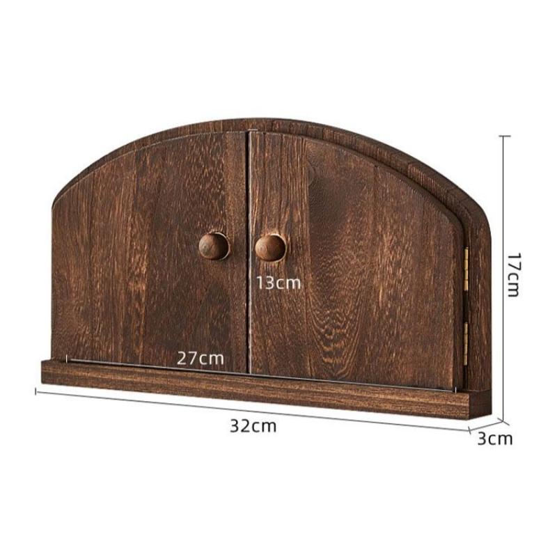 Solid Wood Switch Covers Double Door Switch Protective Cover Creative Socket Dust Covers Retro Living Room Wall Decoration