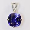14.75 Ct Ceylon Blue Sapphire 925 Sterling Silver Pendant Natural Certified