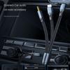 Cavo audio Aux tre in uno, cavo audio per auto multifunzione audio Apple da 3,5 mm di tipo C