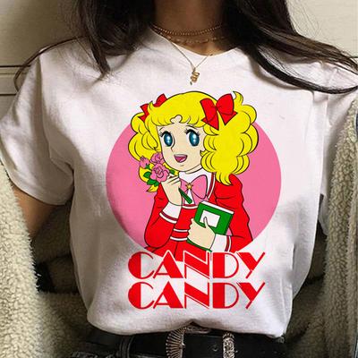 Candy Candy T-shirts Women Designer Anime T-shirts Girl Anime Harajuku Designer Clothing