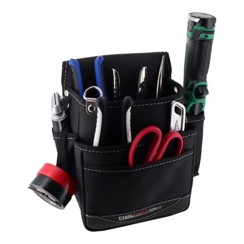 Sankyo Corporation DBLTACT Waist Pouch, 3-Tier (200mm/150mm/110mm) DT-27-BK