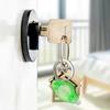 2Pcs Mini LED Flashlights with Key Ring Compact Size Portable Battery Powered Outdoor Camping Bright Tiny Light Emergency Lamps