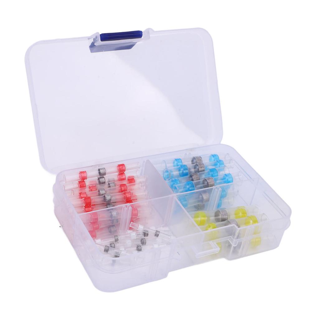 Heat Shrink Solder Seal Wire Connectors Kit Waterproofing Soldering Heat Shrink Connector for Marine Boat Automotive Truck 50pcs
