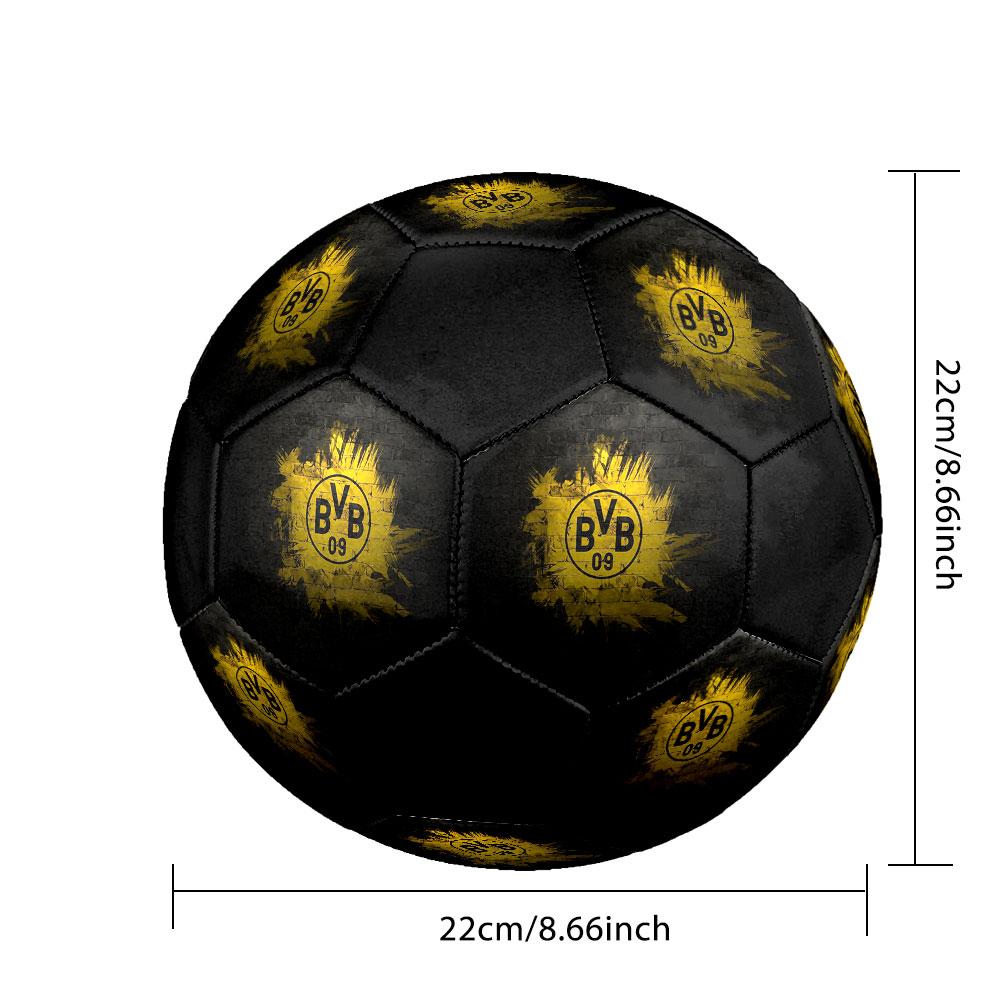 Borussia Dortmund Größe 5 Fußball, Maschinengenähtes PVC, Langlebig & Hoher Rückprall, Für Alle Altersgruppen, Fanartikel, Spiele & Außenbereich.