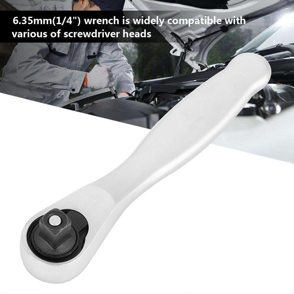 

High Torque Mini Ratchet Wrench 6.35mm 1/4Inch Mini Ratchet Screwdriver Automotive Repair A-Type