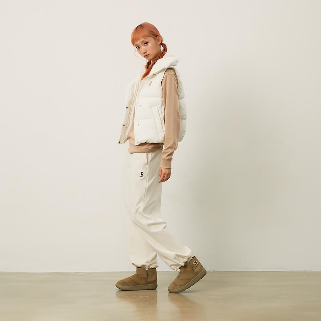 New MLB Basic Collection Basic Boston Red Sox FW24 Vest Women's Cream 3FDVB1046-43CRS