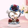 Rose Decorations Mother's Day Ornaments 2D Flat Acrylic Table Top Decor Office TV Cabinet Desktop Home Decoration
