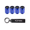 Car Tire Wheel Valve Caps Cover/Car Key Chain Ring Keychain For Mini Cooper JCW Works Cabrio F54 F55 F56 F57 F60 R50 R52 R53 R55 TC1