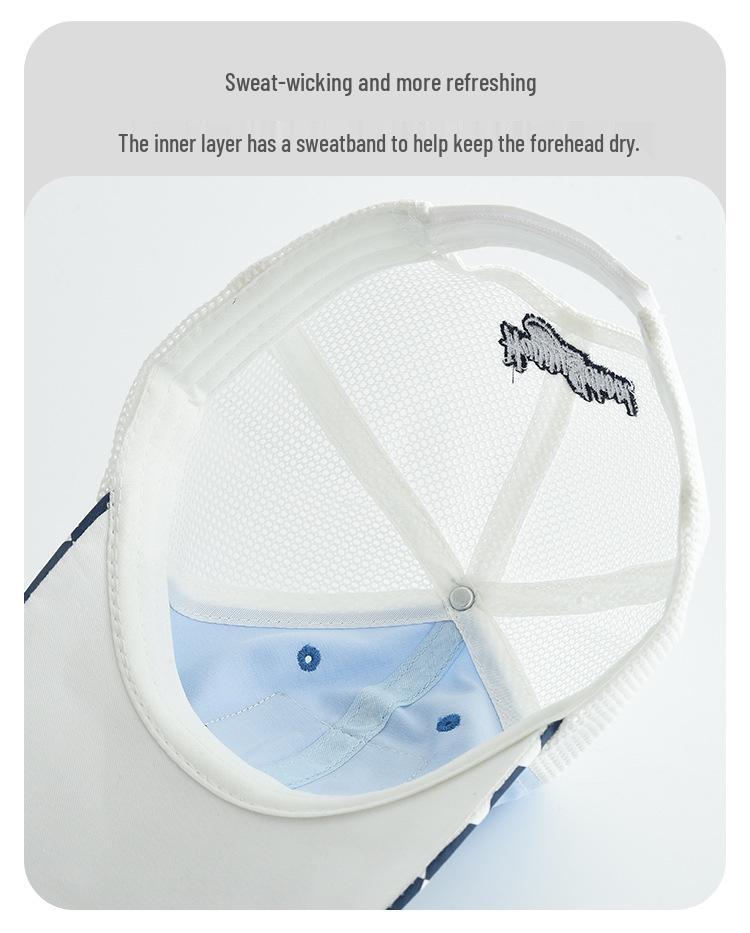 Kids' Cartoon Plaid Sun Hat: Windproof, Breathable Baseball Cap