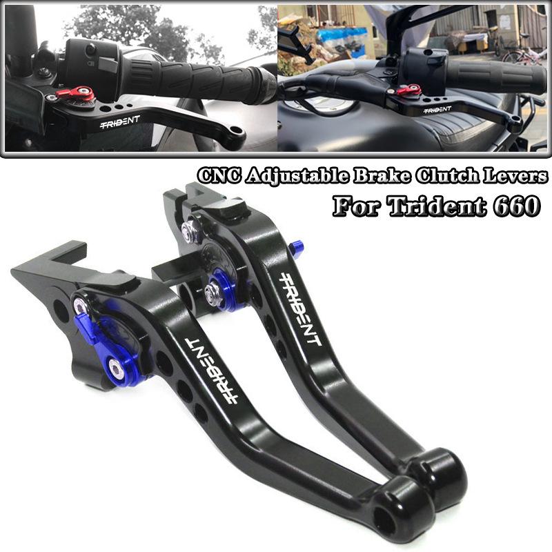 Triumph Trident 660 Retractable Brake and Bullhorn Clutch Levers