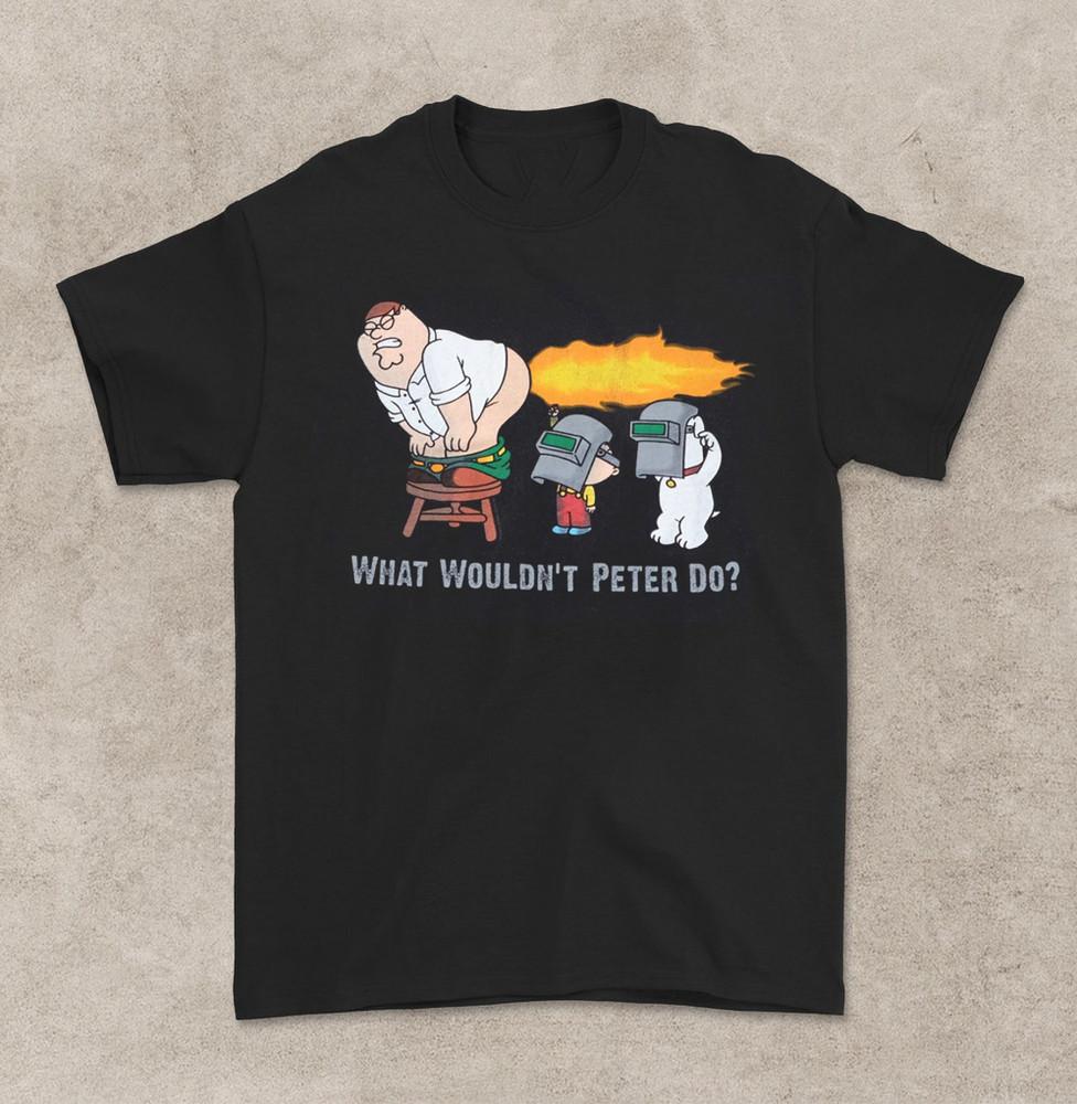 

Family Guy Cartoon Funny black TShirt Cotton Tee All Size S To 4Xl Unisex T-Shirt M