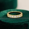 Goldring für Damen Ins Nischen-Design Frigider Stil Gold 0,7 Karat Diamant Moissanit Ringe Hochzeit Feiner Schmuck