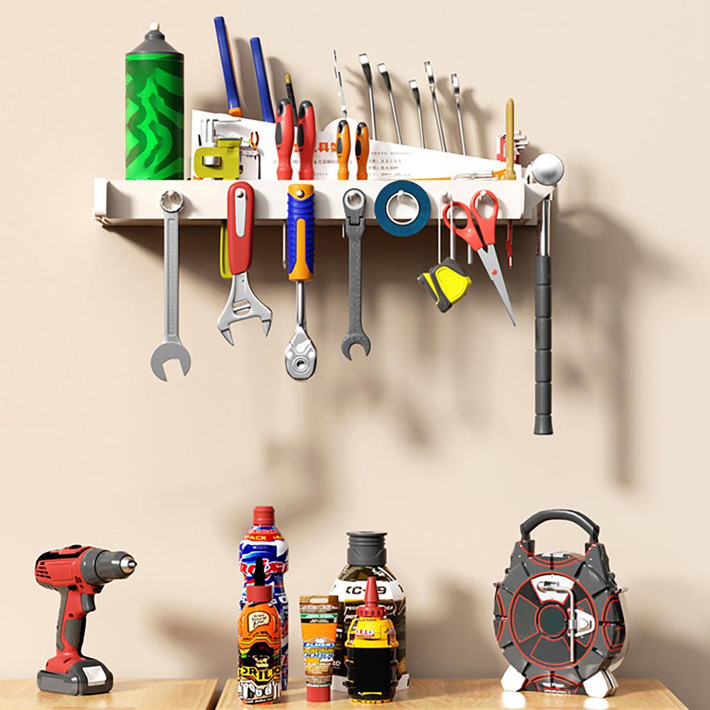 Screwdriver Rack Wall Mount Pliers Holder Hammer Rack Tool Storage Organizer Hardware Tool Display for Garage Workshop