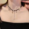 2025 High-End Gothic Punk Necklace: Y2K Dark Style Clavicle Chain for Women