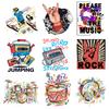 Iron On Transfer For Clothing Patches For Sticker Diy Punk Letter Patch Fusible Textile Vinyl Stripes Appliques C