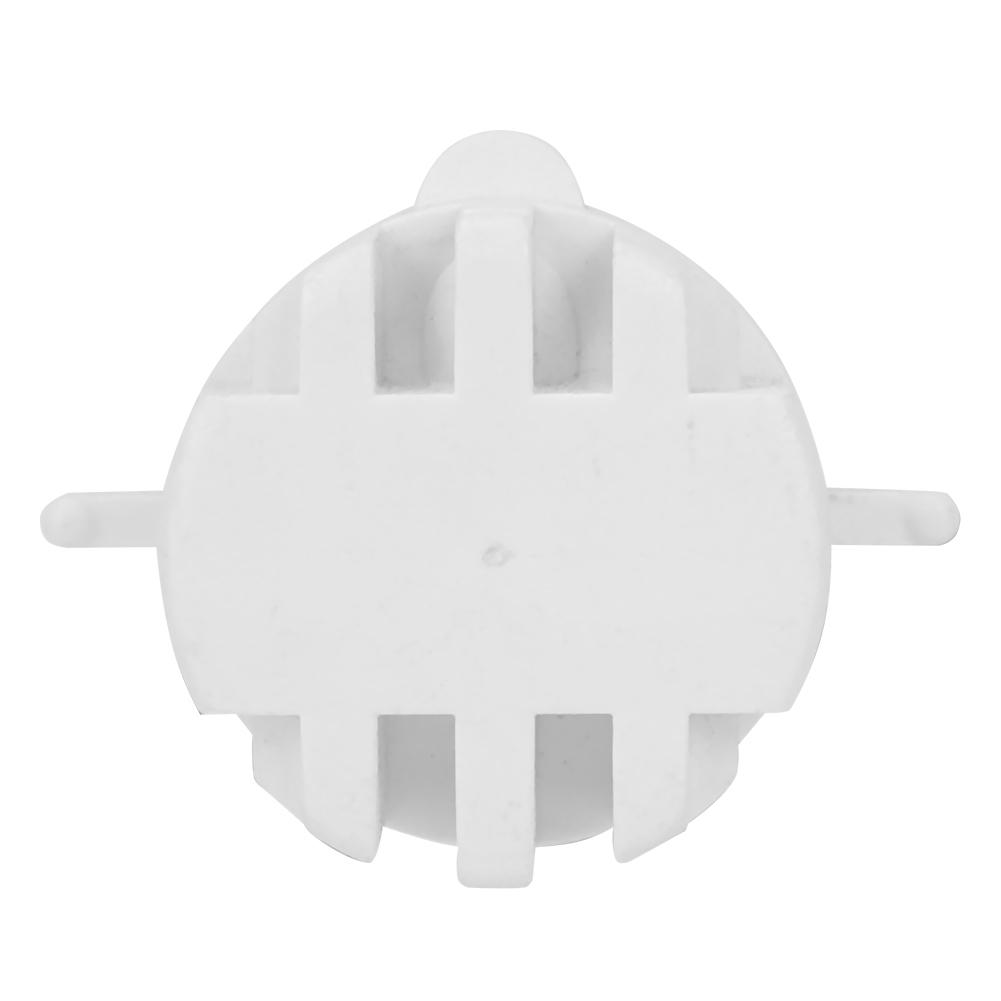 6pcs Plastic Cup Plug Surfboard FCS Round Surf Fin Plug G5 Box Fin Plug & Screw Key(white)