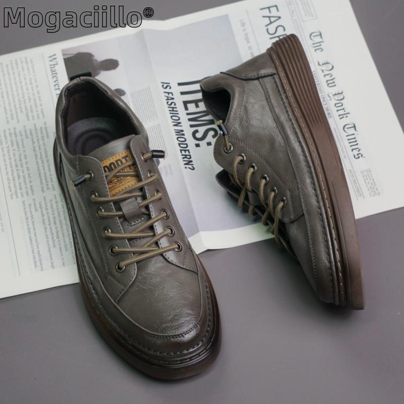 Fashion Official Website Hot Selling Men's Leather Casual Shoes Trend Oxford Shoes Office Men's Business Shoes Versatile Classic