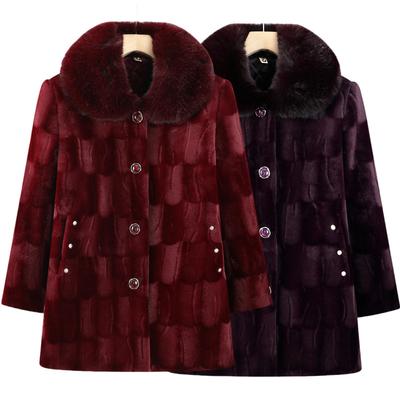 New Winter Clothing with Fur Mink Fur Fashionable Coat Women's Coat Imitation Fur Cotton Coat Clothes