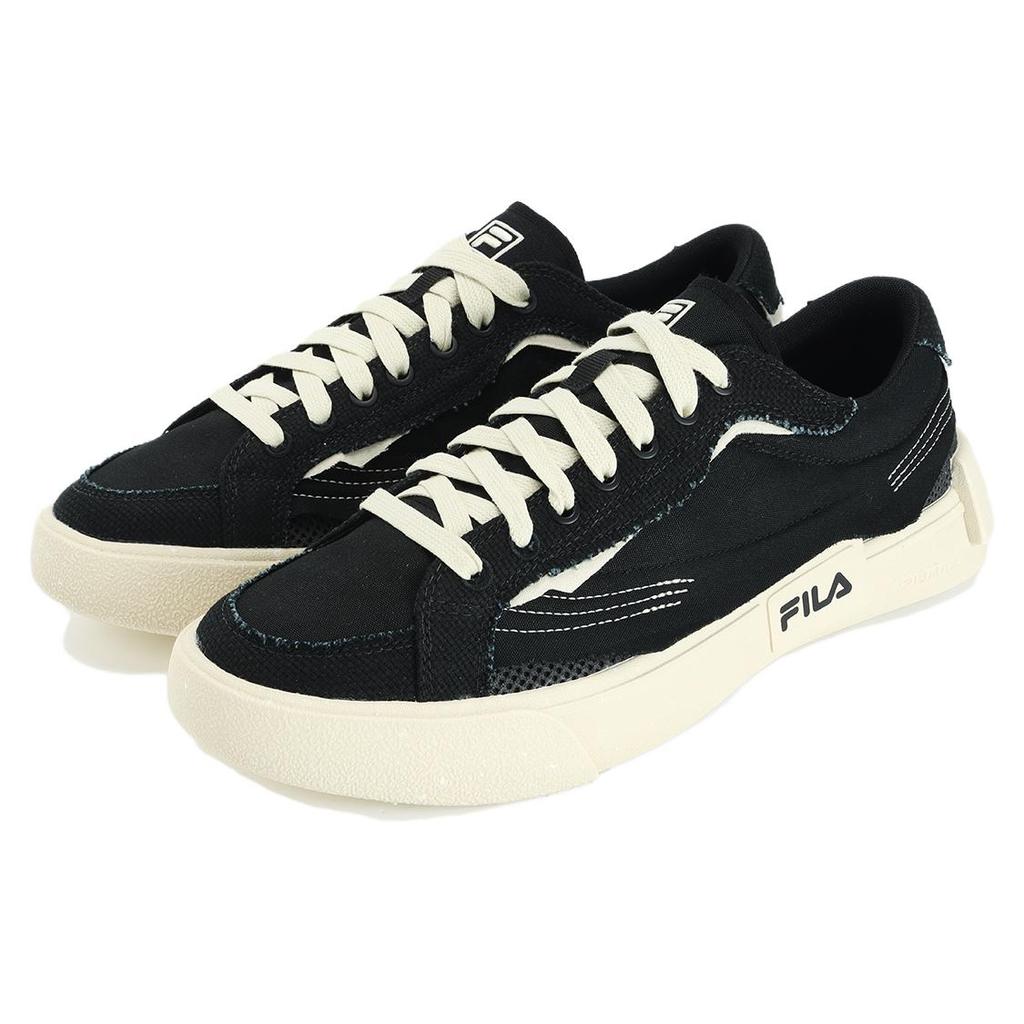 New FILA POP Low Top Canvas Shoes Men's Black White T12M332103FBA