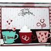 Love Heart Coffee Cup Shape Metal Cutting Dies Stencil Scrapbook Album Embossing Card Making Decor