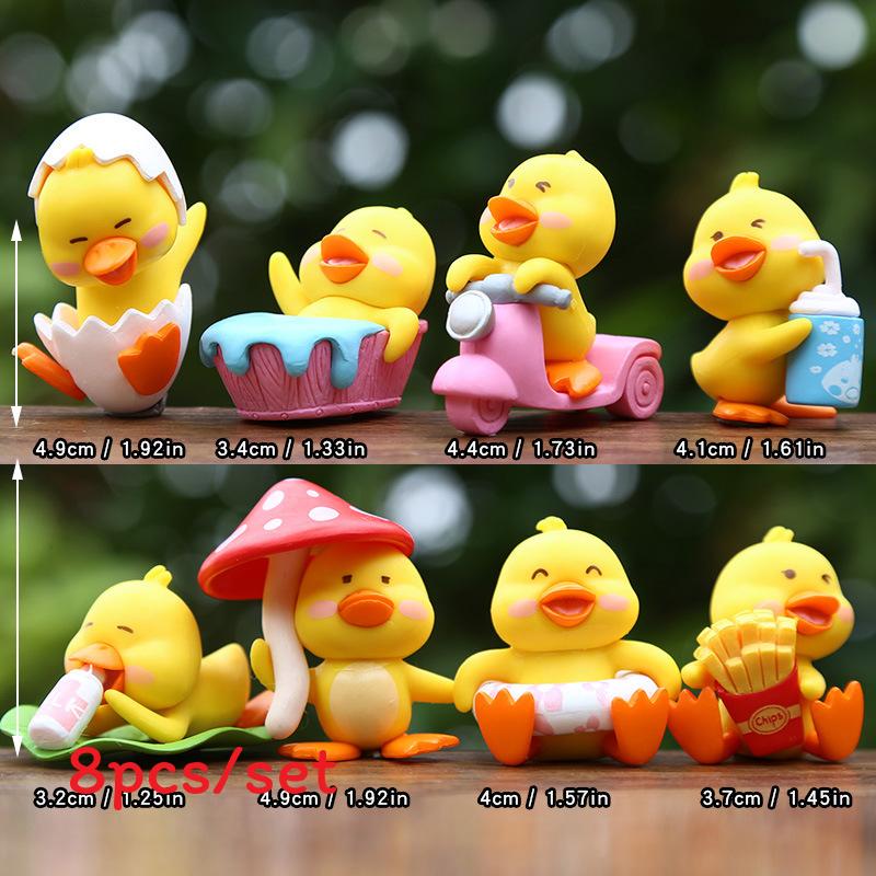 

Children Duck Small Toy Desktop Ornament For Sensory And Development Emotion жёлтый
