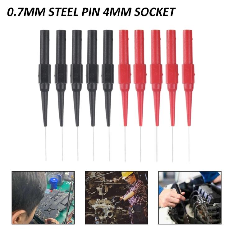 10 Stück Prüfspitze Multimeter-Nadel-Set Drahtbruch-Teststab Prüfspitze Durchmesser 0,7 mm
