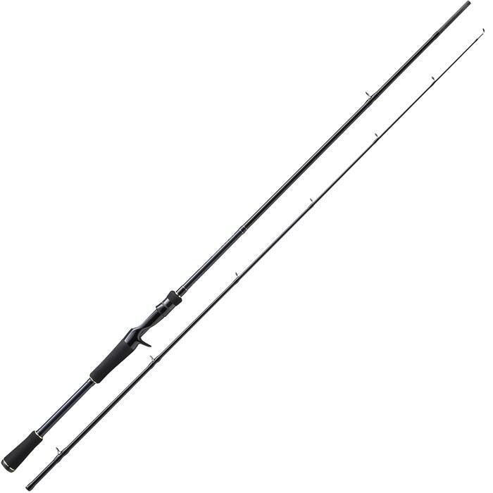 Major Craft Bass Para x 2-Piece Bait Model 6 3  (1.91m) BXC-632M Black