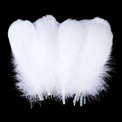Fai da te 10-15 cm Piume d'oca bianche per Artigianato Morbide Galleggianti Piuma di cigno Creazione di gioielli Accessori per matrimoni Decorazione Artigianato Piume