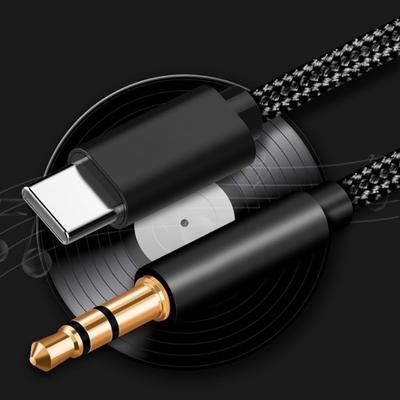 Cable de audio auxiliar tipo C USB-C a conector de 3,5 mm para accesorios de teléfonos móviles