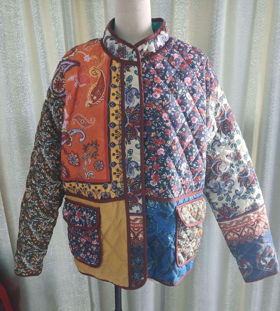 Vintage Print Women's Cotton Jacket 2025 - New Autumn/Winter Casual Loose Coat