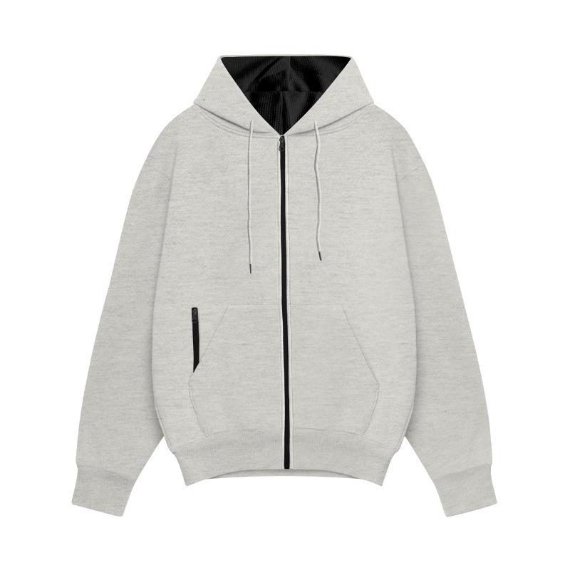 Sweat à capuche unicolore pour homme pour l'automne et l'hiver Doublé polaire pour la chaleur et le confort Hoodie à manches longues pour homme