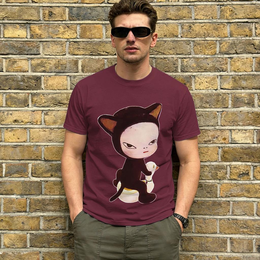 Oversized Tshirt Summer Yoshitomos Nara Leisure Tshirts 100 Cotton Tee Shirt For Couple Aesthetic Plus Size 6xl Short Sleeve