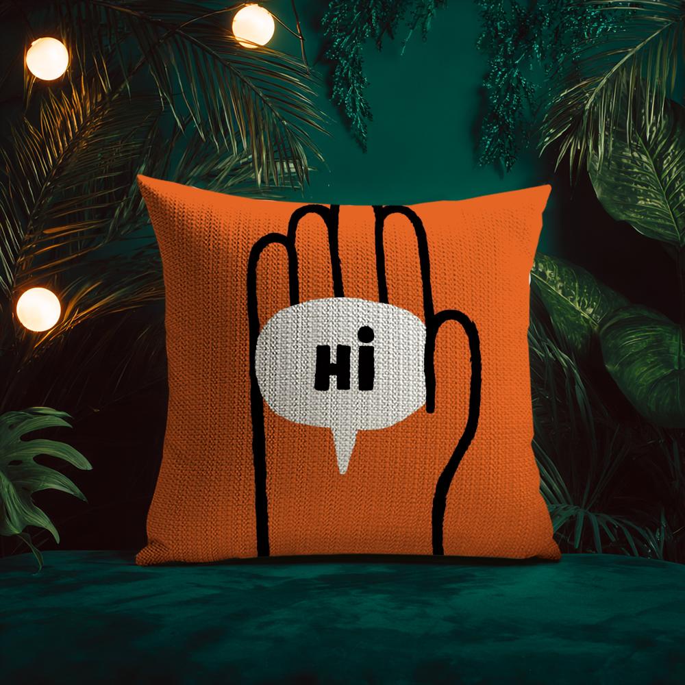 Fantasy Funny Style Interesting Cushion Cover Silky elegant Comfort Sofa Bed Invisible zipper Beach pillowcase