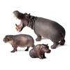 Cognitive Realistic Hippopotamus Model Toy for Early Childhood Education - Desktop Ornament, Children's Day Gift