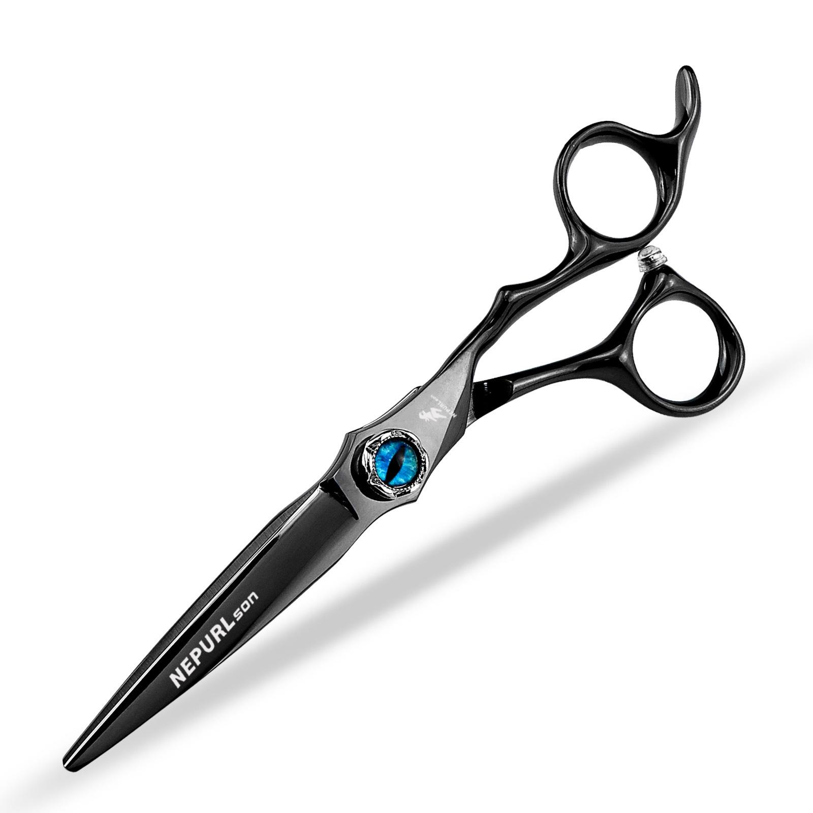 Napson Devil s Eye Black 6 Barber Scissors & Thinning Shears