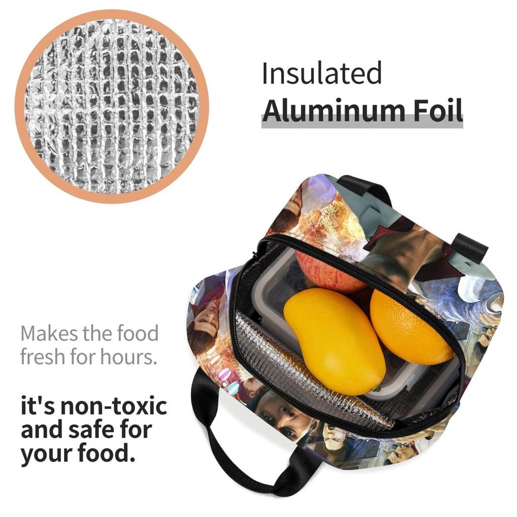 Welcome To Kamurocho Kiryu Kazuma Insulated Lunch Bag for Women Kids Portable Food Boxes Thermal Lunch Box Tote