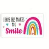 50 Sheets/pack I Hope This Makes You Smile, Thank You Cards, Shopping Greeting Cards, Buy Thank You Cards For Customers
