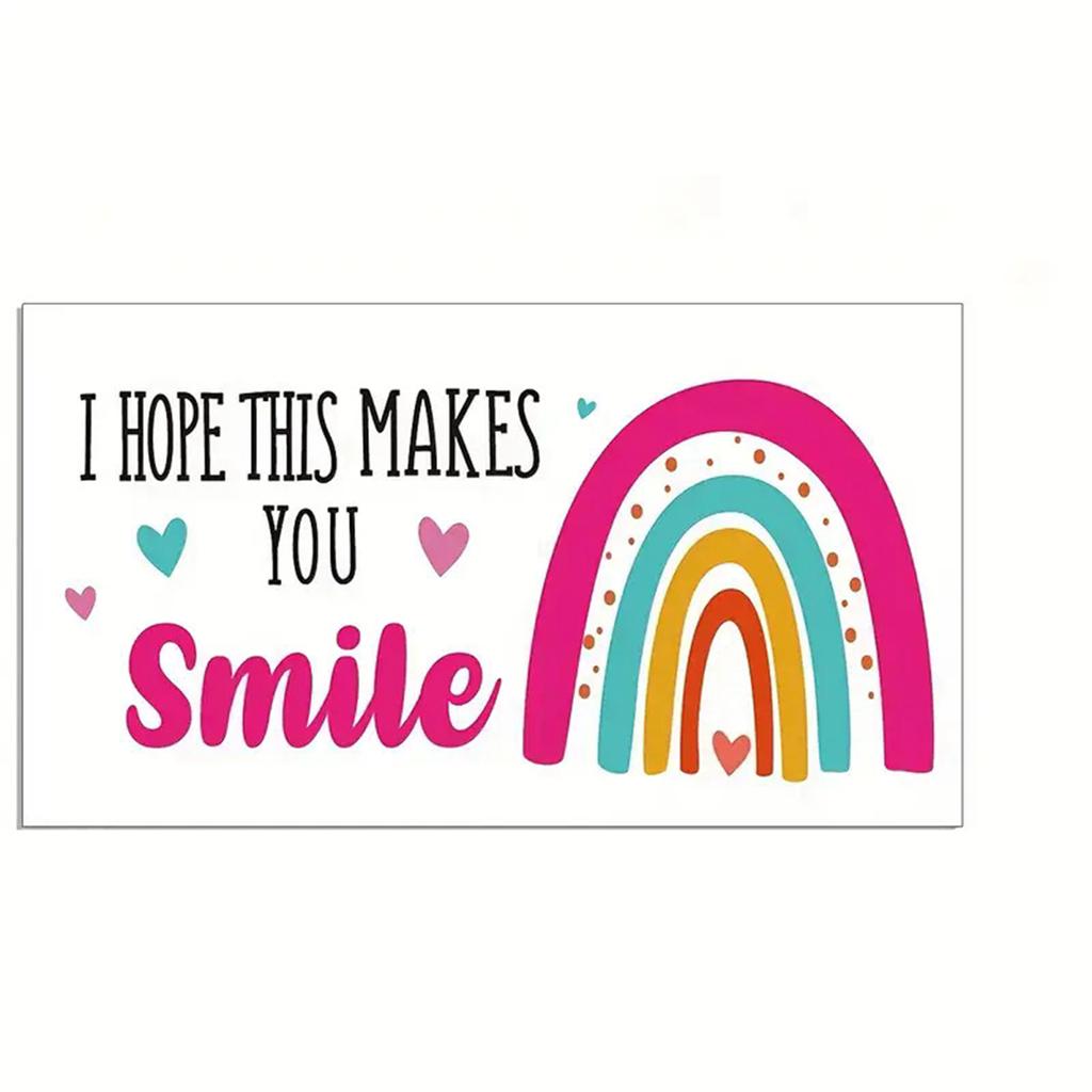 50 Sheets/pack I Hope This Makes You Smile, Thank You Cards, Shopping Greeting Cards, Buy Thank You Cards For Customers