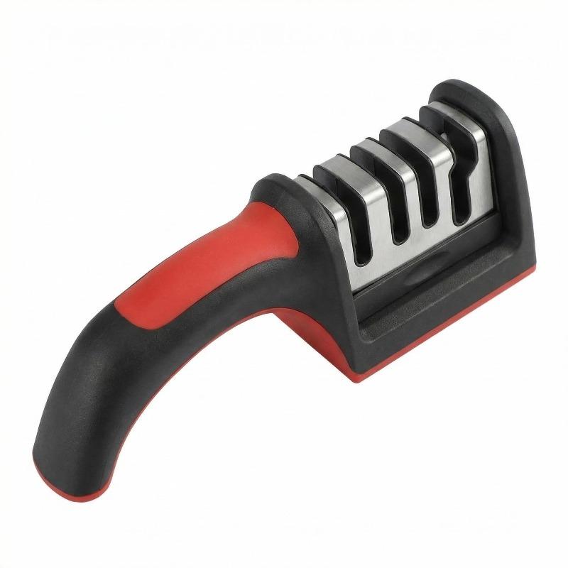 4 Segment Knife Sharpener Kitchen Multifunctional Handheld Fast Sharpening Stone Three-stage Cutting Kitchen Supplies M