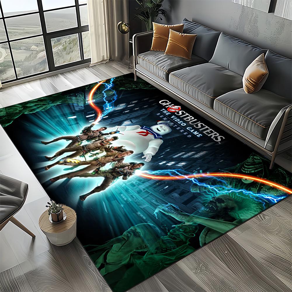 27 Style New G-Ghostbusters Horror Movie Cartoon Carpet Rug for Living Room Bedroom Home Sofa Decoration,Non-slip Floor Mat
