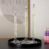 Transparent Glass Candle Holder Smokeless Glass Oil Lamp Candlestick Wedding Decoration    Romantic Candlelight Dinner Ornaments