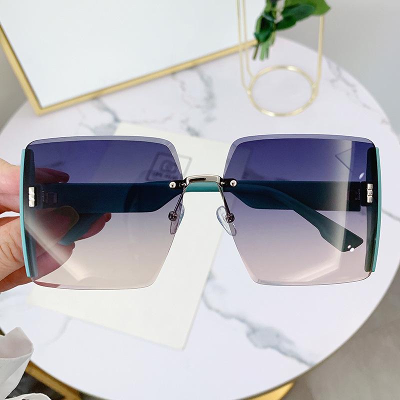 2025 Trendy Rimless UV Protection Sunglasses for Women - Douyin Style