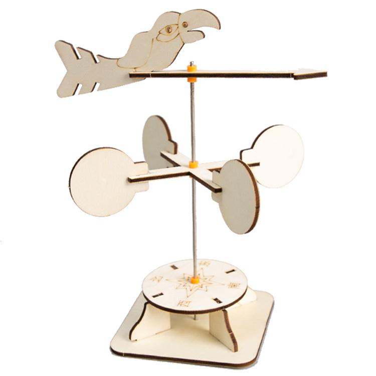 

Технология изготовления флюгера своими руками для мелкого производства, учеников начальной школы, самодельные научные эксперименты, игрушки, стебель, учебные пособия, пакет материалов древесина