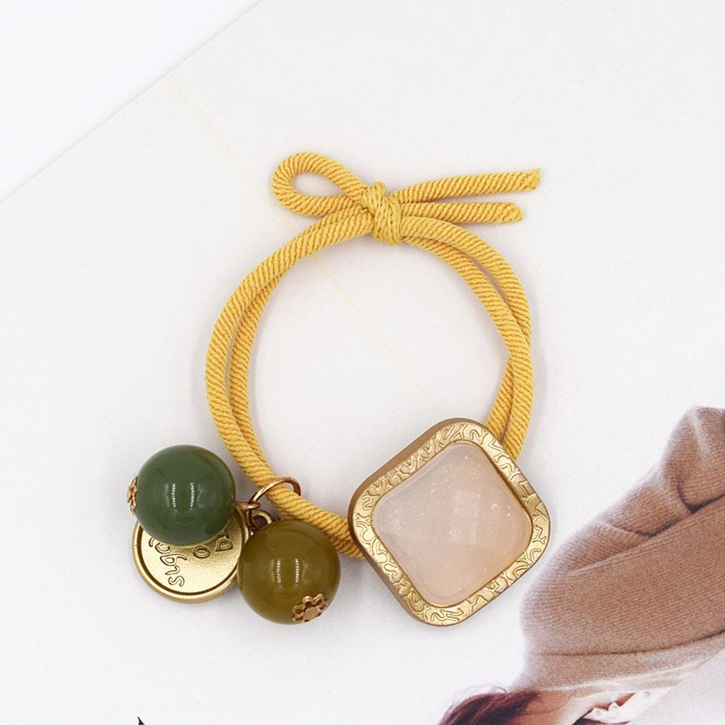 3-piece set of chic coin drop hair ties