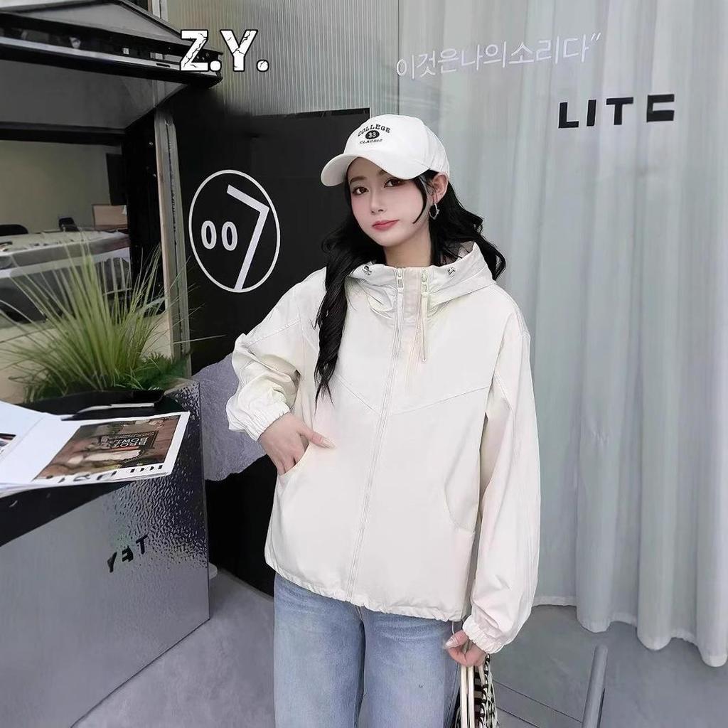 Damen Frühjahr 2025 Lässige Mode Kurzer Windbreaker - Stilvolle, altersreduzierende Jacke